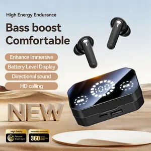 CHENRUIDA M154 Wireless Bluetooth In-Ear Earphones with Large Screen Digital Charging Case High Fidelity Sound IPX7 Waterproof Long Battery Life Perfect for Daily Use Gaming and Gifts