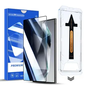 Premium Screen Protector for Samsung Galaxy S25 Ultra 24/23/22 & iPhone Series 9H Tempered Glass Anti-Peeping Privacy Film Anti-Scratch Bubble-Free Installation Smartphone Protective