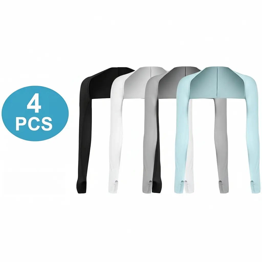 Women's Cooling Shawl Arm Sleeves, Versatile Ice Silk Sun Protection Shrug with Finger Holes, UPF 50+ for Golf & Driving, Versatile Clothing