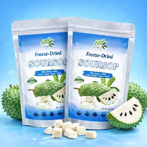 CHAVI Freeze-Dried Soursop | pack of 2 - Healthy  Superfood Super snacks  Fruit- Natural Sweet No Added Sugars or Preservatives - Non-GMO, Vegan, Gluten-Free 4 oz |, Fiber, Dry