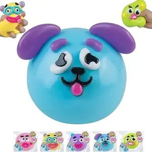 NEW Smushers Squishy - Curiosities Smushers Dog Face Swap Squishy Soft Moldable Cute Slow Rise Relaxing Sensory Fidget Relief Anxiety Stress Fun Desk Accessory for Adults