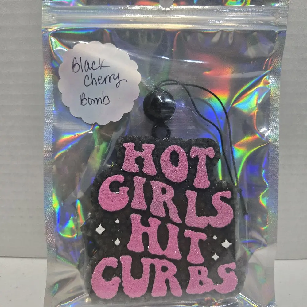 Freshies Air Freshener Cute Motto Black CherryBomb Scent Car Home Closet Office