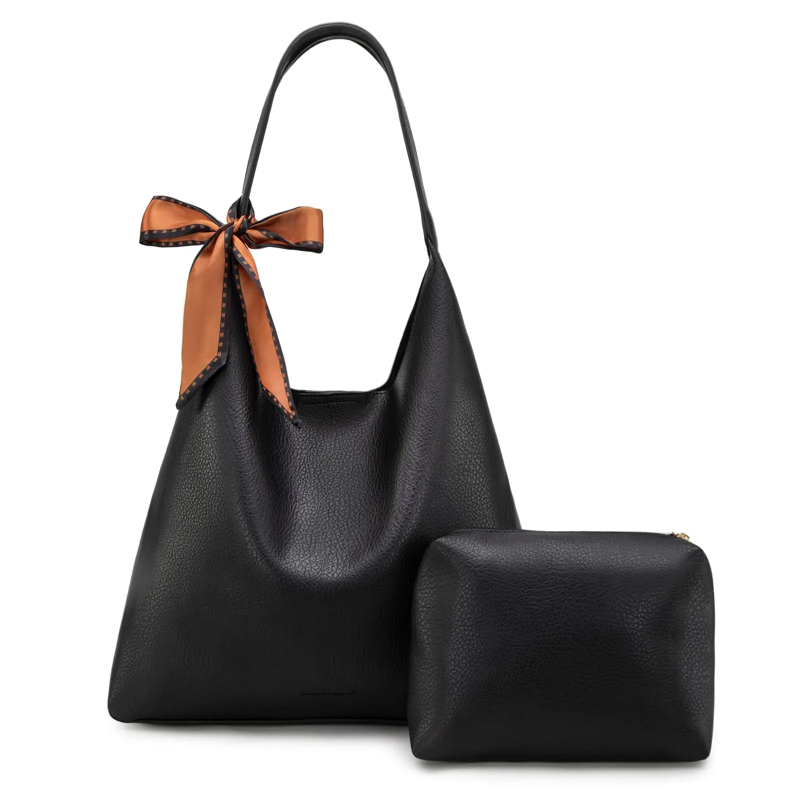 Montana West Slouchy Hobo Bag for Women Shoulder Purses and Handbags with Scarf