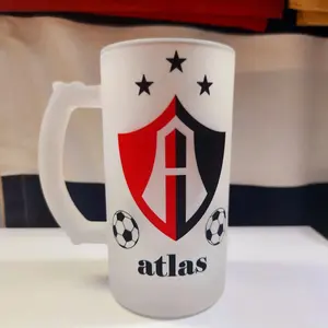 Atlas Frosted Beer Mug 16oz - Perfect Drinkware