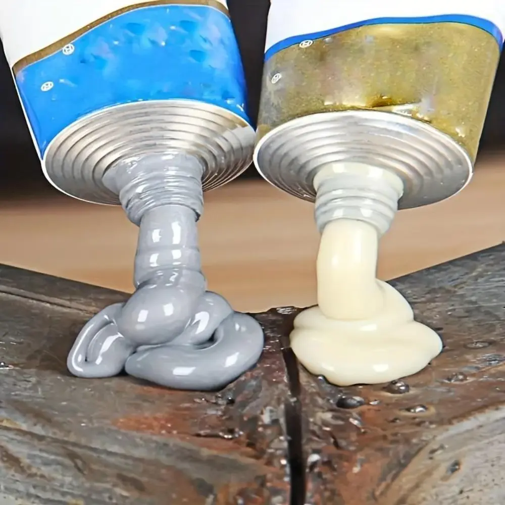 A+B Metal Repairing Industrial Heavy Duty High Temperature Resistant Strong Adhesive Glue Iron Steel Auto Radiator Water Tank Leakage Plugging Welding Glue