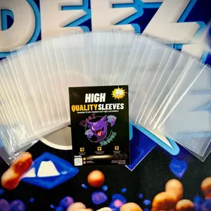 Deez Sleeves High Quality Sleeves - Fit for Trading & Sports Cards - Smoother Fit Into Standard Semi-Rigid Card Holders & Top Loaders Perfect for Grading Thicker & More Protective