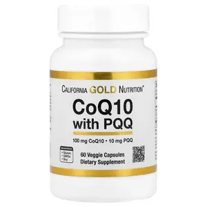 California Gold Nutrition CoQ10 with PQQ, 60 Veggie Capsules