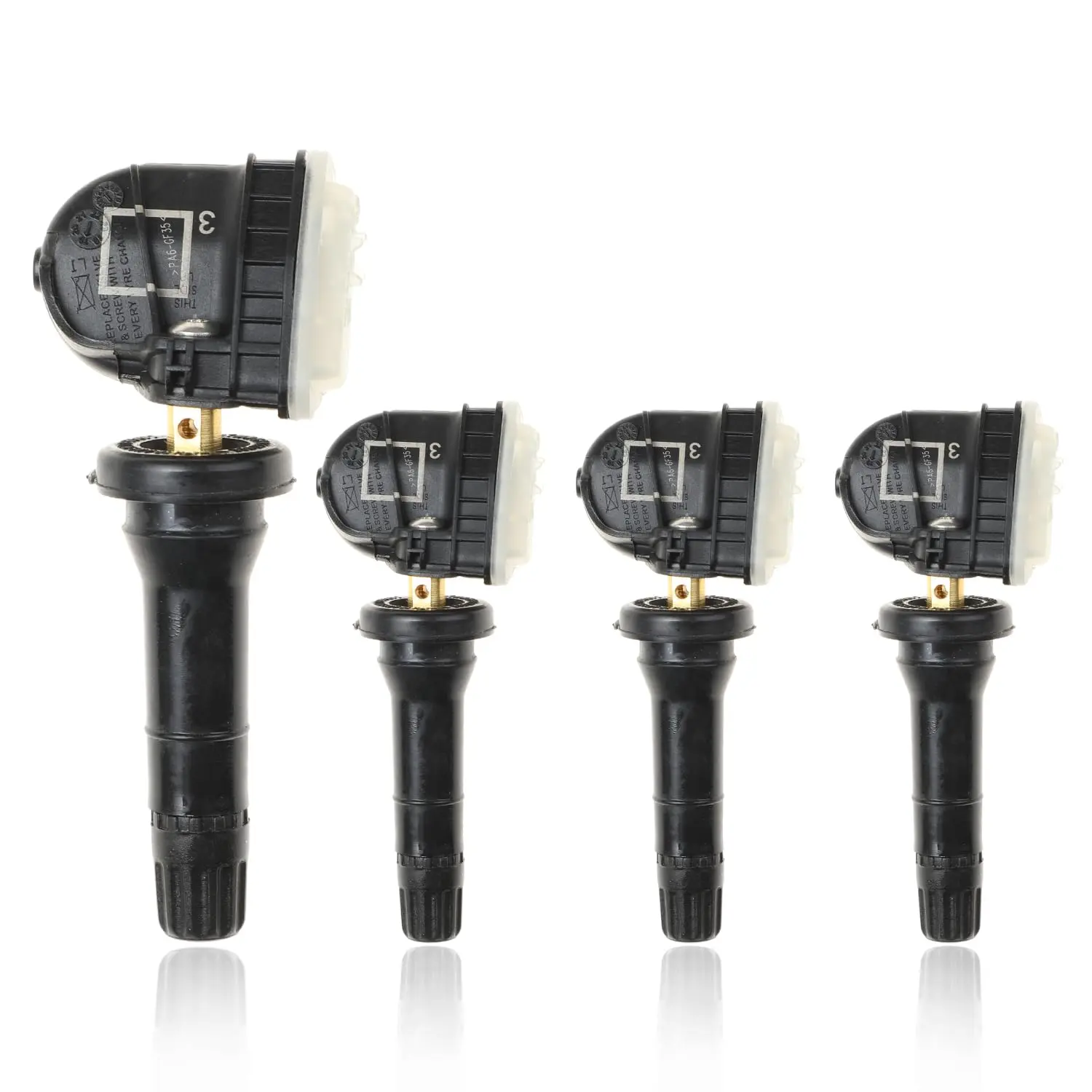 4 Pack Tire Pressure Monitoring System TPMS Sensor 315MHZ for GM Chevy Silverado Suburban Tahoe Buick Callac Escalade GMC Sierra Yukon Pontiac Saturn Saab Hummer 13598771 13598772 13586335 13581558