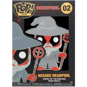 Marvel Deadpool 3 Inch Funko POP Pin | Wizard Deadpool
