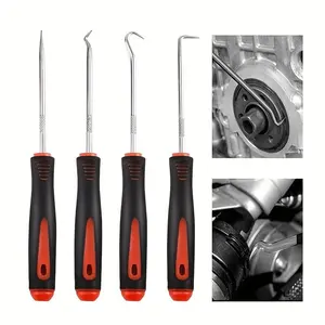 4-piece oil seal hook set, tire repair and maintenance tool, Car Repair Tool, O-ring puller, screwdriver, disassembly set, Automotive Maintenance Tools
