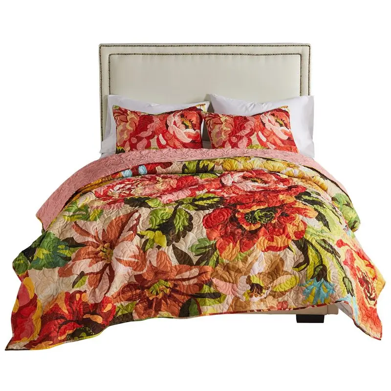 Greenland Home Fashions Senna GL-2205EMST 2-Piece Twin/XL Quilt Set, 68x88 Inch