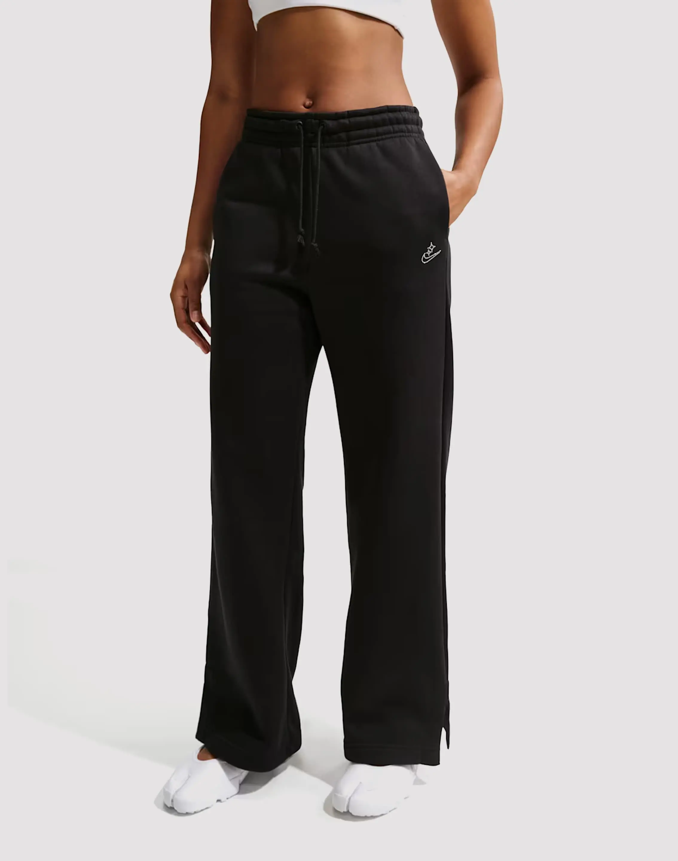Womens Nike Phoenix Fleece High-Rise Wide-Leg Sweatpants