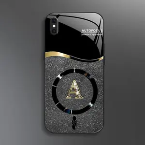 Suitable for [iPhone Xs Max] high-end MagSafe phone case🥰，Choose from any of the 26 letters， Minimalist, premium design—drop-resistant and fingerprint-proof YM99