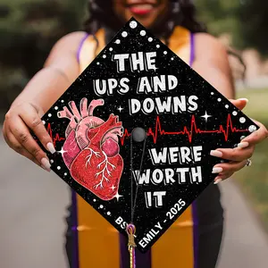 Personalized RN Nursing Graduation Cap, Custom Nurse Grad Cap Topper, Nurse Cap Decoration For Your Big Day, Class of 2025