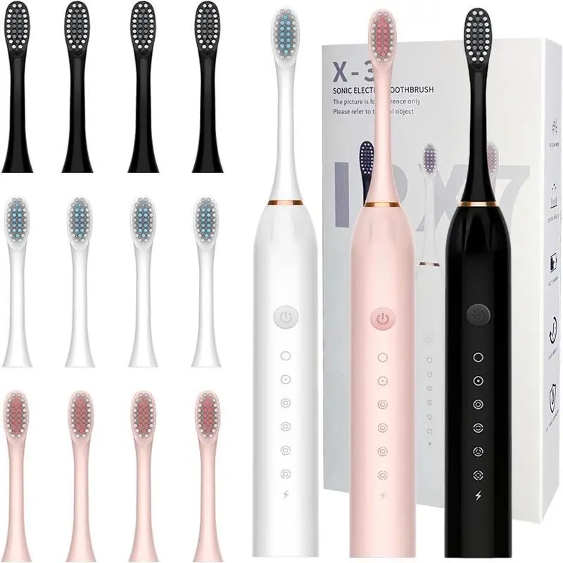 Sonic Electric Toothbrush for Adults - 6 Modes, USB Rechargeable, Includes 4 Replacement Head Sonic Electric Toothbrush for Adults - 6 Modes, USB Rechargeable, Includes 4 Replacement Head