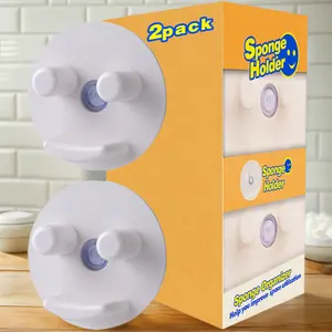 Sponge Holder, Suction Sponge Organizer for Kitchen Sink, Sink Caddy Sponge Storage, Kitchen Organization Accessories