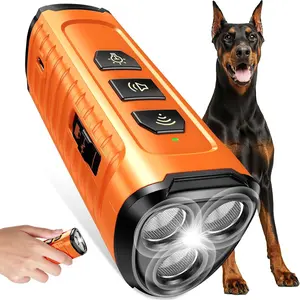Dog Bark Deterrent Device 3X Anti Barking Device for Dogs, 5 Modes Stop Neighbors Dog Barks No More Safe for All Dogs 50FT Bark Control Indoor Outdoor with Flashlight,Dog Training Device box