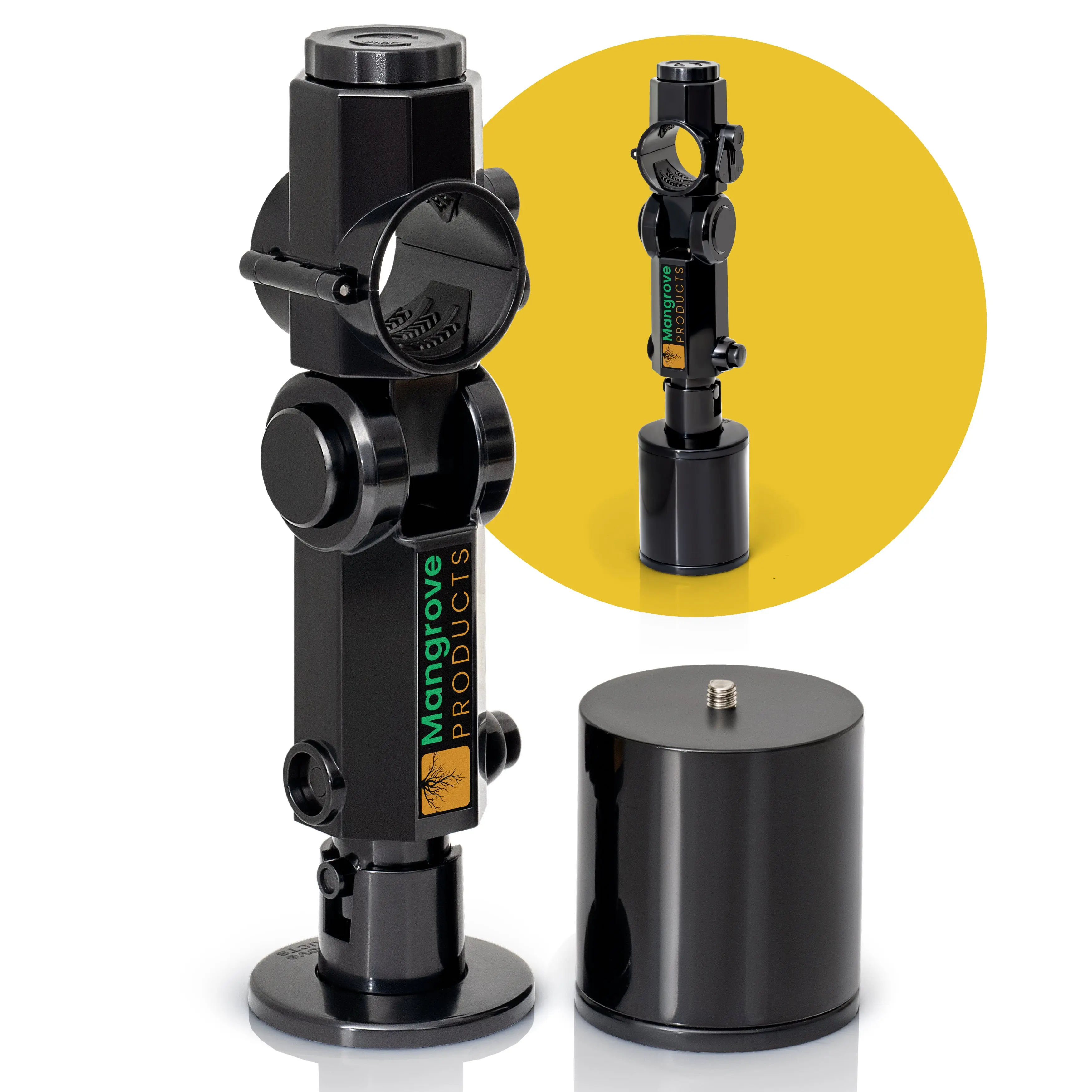 Trolling Motor Stabilizer Gen3 (BLACK) AND TM-Spacer 3.25 inch for Minn Kota, Garmin Force-Kraken and Others