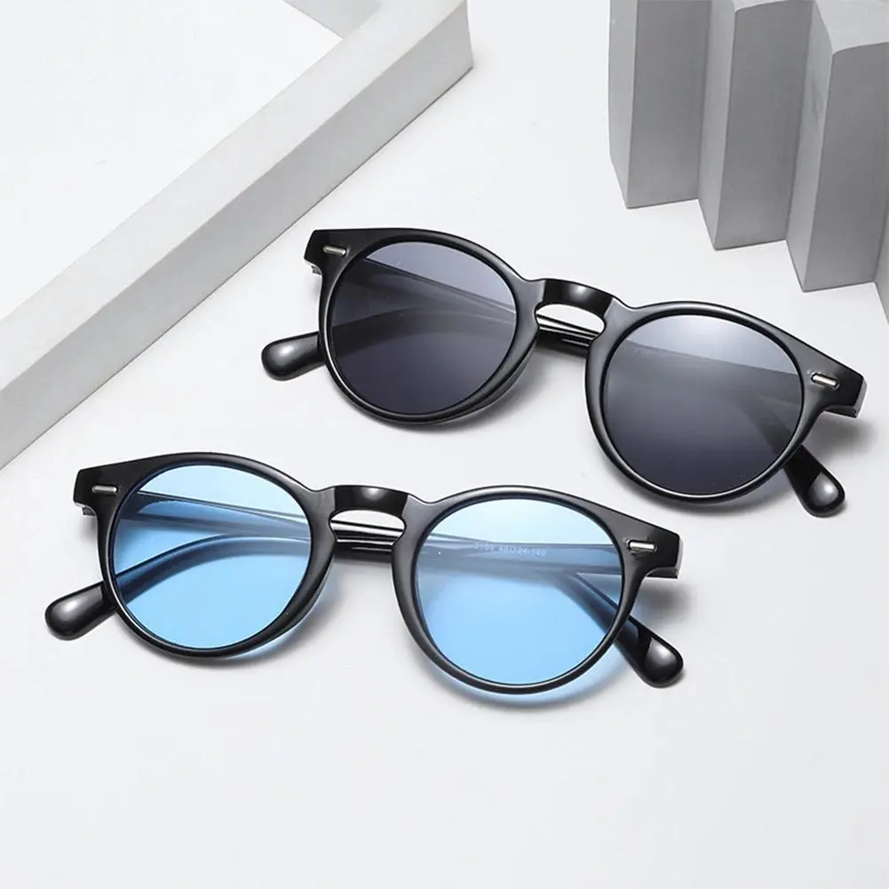 Unisex 2-Pack Retro Round Style Sunglasses - Trendy Styling, UV Lens, Unpolarized Protection, Comfortable Durable Festive Party Eyewear, Outdoor Shades (Women's & Men's Sunglasses), Vintage Trendy Sunglasses, Trendy Styling Sunglasses