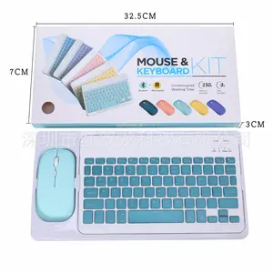 Bluetooth keyboard and mouse set for tablet computers, Bluetooth keyboard for Android phones, portable phonetic keyboard with Chinese and Thai characters
