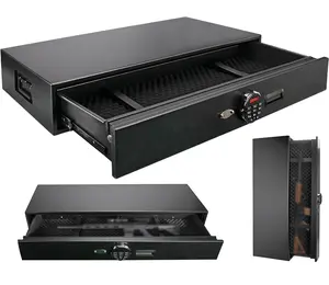 Heavy-duty Under Bed Safe, Rapid Storage Safe Drawer Safe for Cash, Documents, Jewelry, Valuables for Home and Vehicle bedside safe Lock Security