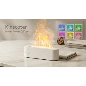 Cozy Flame Aroma Diffuser, Relaxing Mist & Ambient Light for Any Room