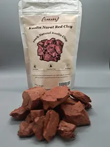 LAKABA Narat Pure Red Clay 100% Natural No Additives Cosmetic Grade 200g 7oz Gentle Cleansing Oil Control Mild Exfoliation Skin Revitalization kaolin Pore Restore