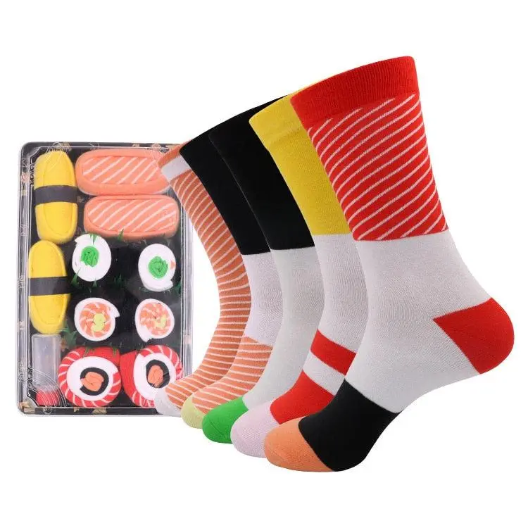 Unisex Sushi Socks - Vibrant Sushi-Inspired Designs for Summer Comfort & Creativity - Perfect Gift for Sushi Lovers