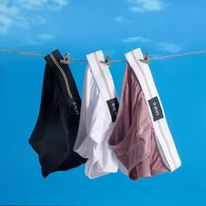 3-Pack Men's Sheer Modal Bikini Briefs Low-Rise Underwear High-Cut Legs Breathable Quick-Dry for Gym/Beach/Athleisure Bulging Bag Underpants Mens Shorts Clothes Sweat Pants Casual Attire MODAL95% SPANDEX5% Menswear Gamis Bestie solid color