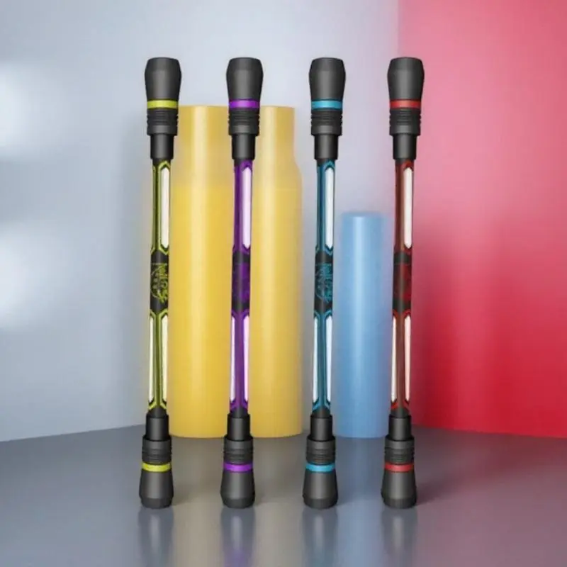 Random Color Rotating Grease Pencil, 4 Counts Multifunctional Rotating Writing Pen, Smooth Writing Pens, Anti-Anxiety Fidget Toy, Portable Focus Tool for Students & Office Workers, Office Supplies