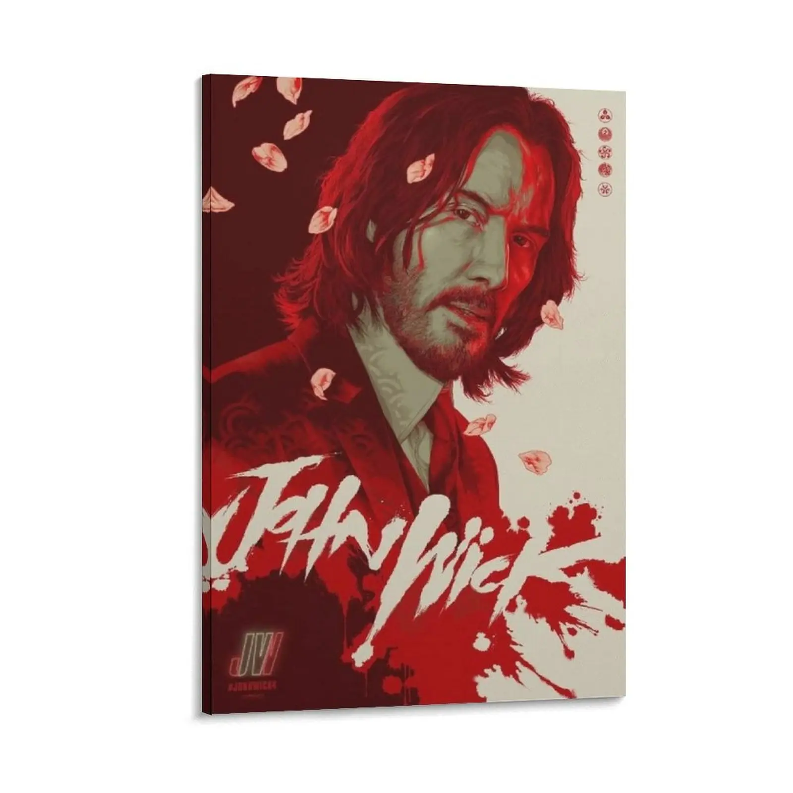 John Wick Canvas Poster Print, Home Decor Painting for Bedroom, Bar & Office Decoration Gift
