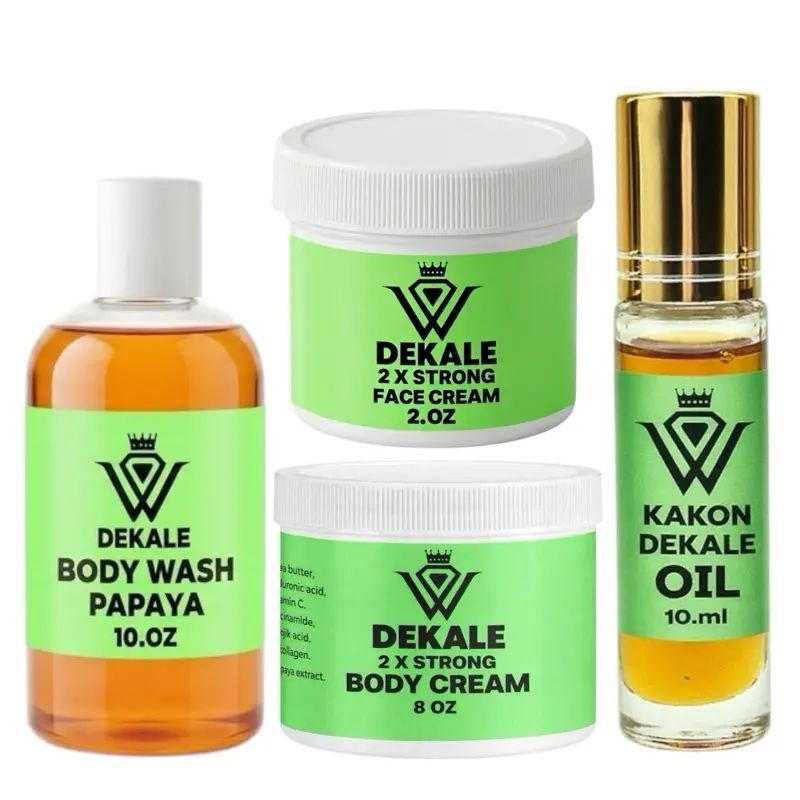 EXTRA STRONG FACE & BODY CREAM for Brightening & Hydration | Moisturizing Glow Cream FAST RESULTS-Big full set 4pcs