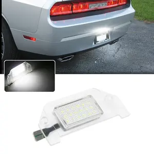 1pc OEM-Replace 18-SMD LED 6000k White License Plate Light For Dodge Charger Challenger Magnum Avenger Dart For Chrysler 300 , Replace OEM part # 4805846AA 4805846AB