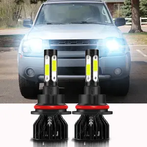 For Nissan Xterra 2002-2015 LED Headlight High/Low Beam Bulbs Combo Kit White Automotive