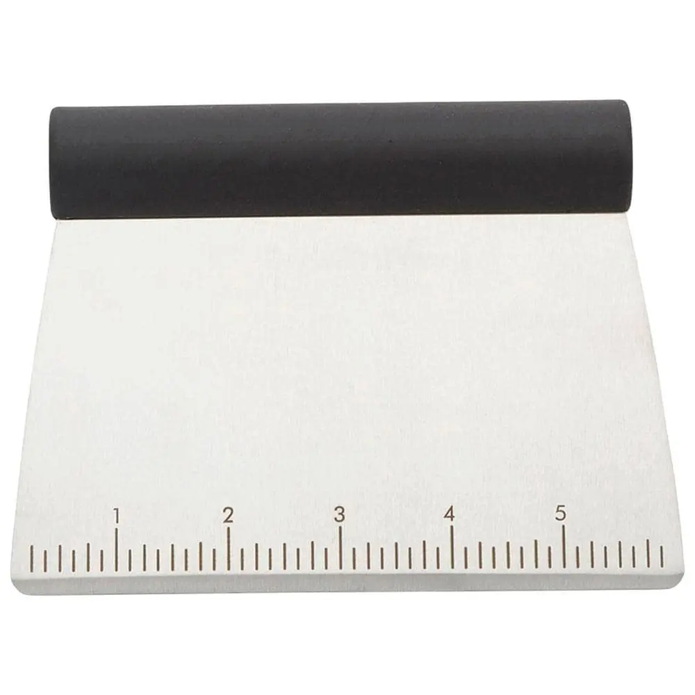 KitchenAid All Purpose Stainless Steel Dough Pastry Scraper/Chopper/Cutter with Measurement Scale, 6-Inch