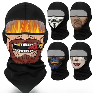 Velvet mask for autumn and winter outdoor motorcycle riding; warm face towel for hiking and skiing; windproof, cold-proof, breathable scarf cover