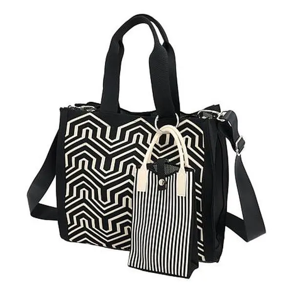 Wildflower Technoknit Tote Set with Mini Phone Crossbody