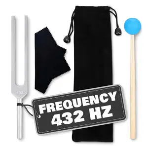 432 Hz Tuning Fork with Mallet for Meditation & Chakra Balancing - Universal Harmony