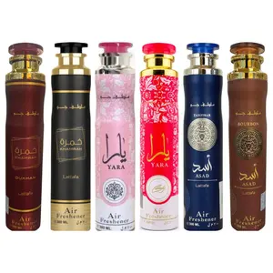 Asad Bourbon air freshener + Asad Zanzibar Air Freshener + Yara Candy air freshener + khamrah dukhan air freshener +Khamrah Air Freshener -- 6 piece bundle