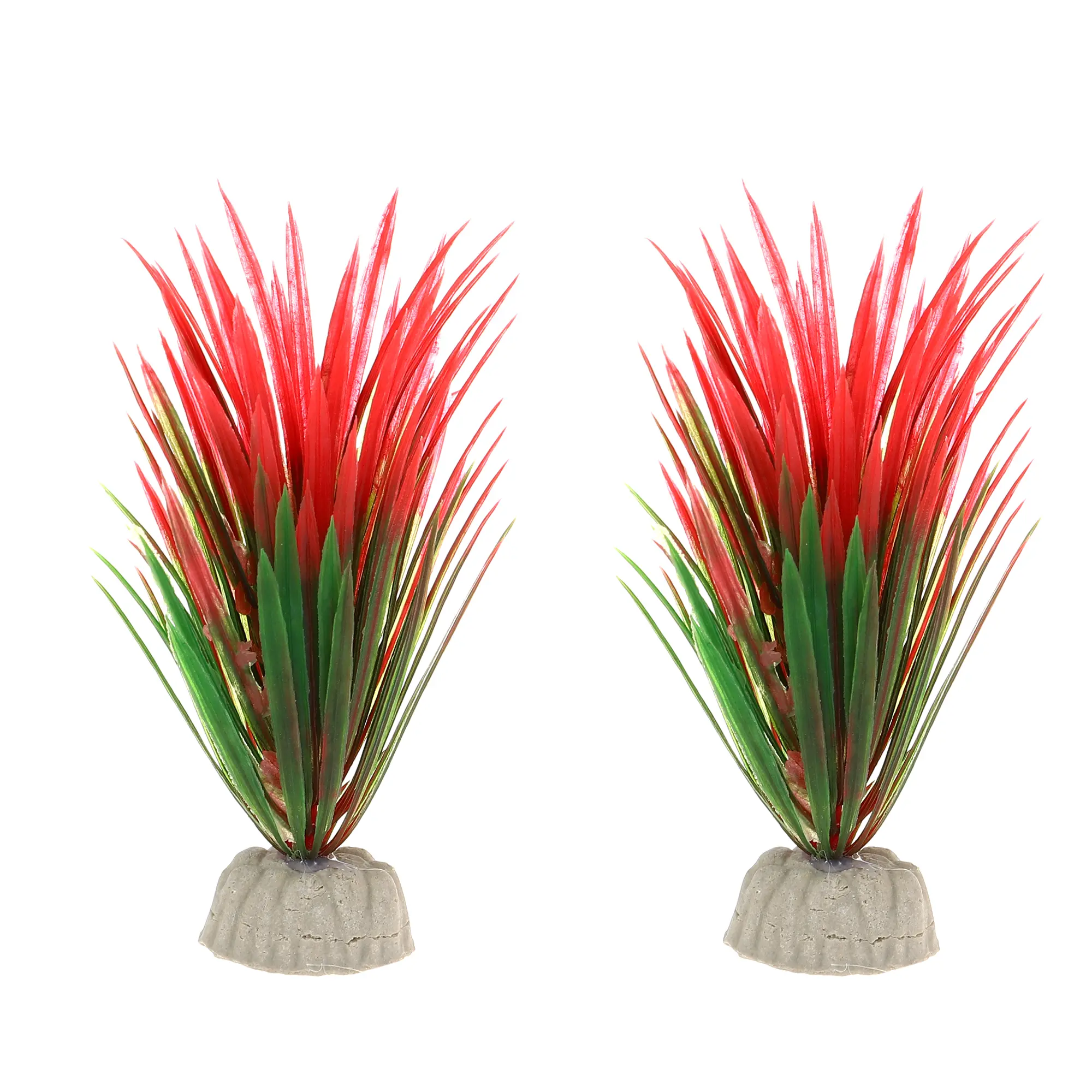 VOCOSTE 2 Pcs Aquarium Plastic Plants, Artificial Aquatic Plant for Fish Tank Landscape Plants Decoration 5.12"