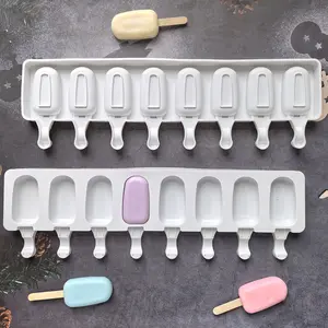 Silicone Ice Pop Mold, DIY Chocolate & Ice Cream Maker, Non-Stick Reusable Popsicle Moulds, Perfect for Baking Enthusiasts, Kitchenware, Kitchen Gadgets