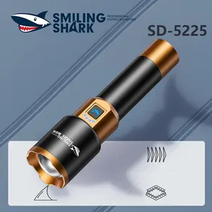 SmilingShark SD-5225 Multi-functional Flashlight - Aluminum Alloy Construction, 26800 Battery, Mechanical Telescopic Zoom, 4 Lighting Modes for Daily Use Needs