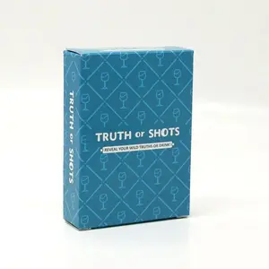 Truth Or Shots Card Game, 1 Box Fun Adult Card Game, Suitable for Party and Date Nights, Couple Drinking Game, Drinking Game Cards, Party Game Supplies, Tabletop Games