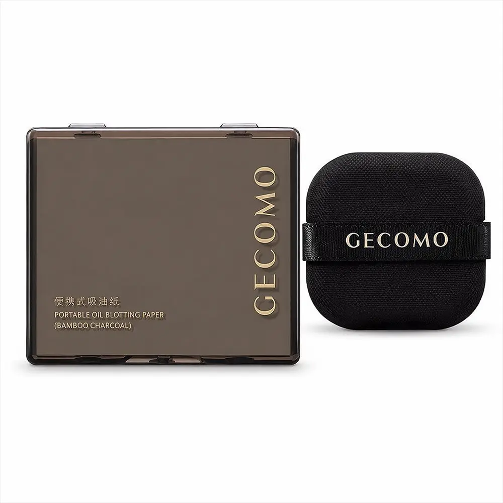 100 Sheets Facial Oil Absorbing Paper Set, Includes Powder Puff & Mirror, Bamboo Charcoal Material, Portable Daily Use Makeup Setting, Compact, Makeup Accessories, Cosmetic Tools, Portable Beauty Tool