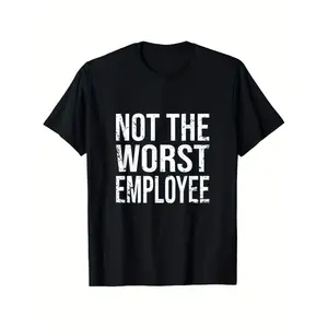 Humorous Unisex Comfort Cotton Graphic T Shirt Black White Distressed Print Casual Round Neck Lightweight Breathable S XXXL