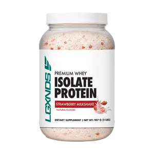 LGXNDS Whey Isolate Protein | 25g Protein Per Serving | BCAAs and Digestive Enzymes | Low Fat No Added Sugar | Clean Gluten Free Non-GMO Protein Powder