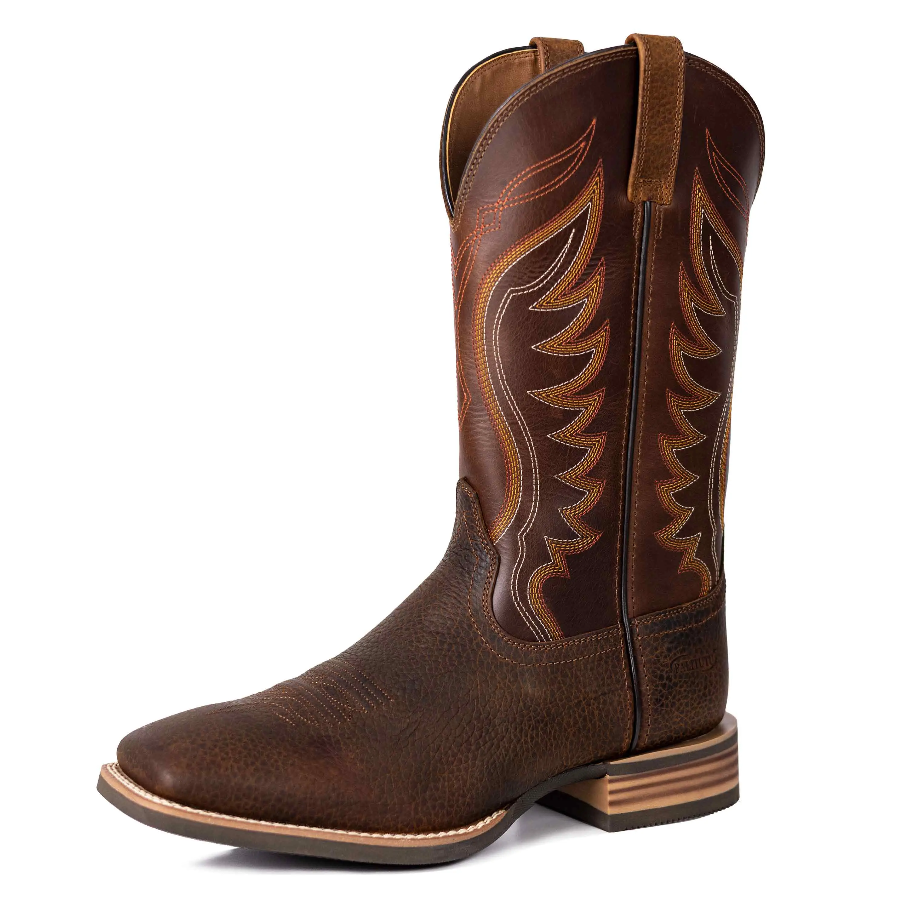 【Genuine Leather】Palitutu Hand Painted Western Cowboy boots, Full Grain Cowhide Upper & Shaft, 4-Layer Composite Sole(PLT103601/PLT103613)