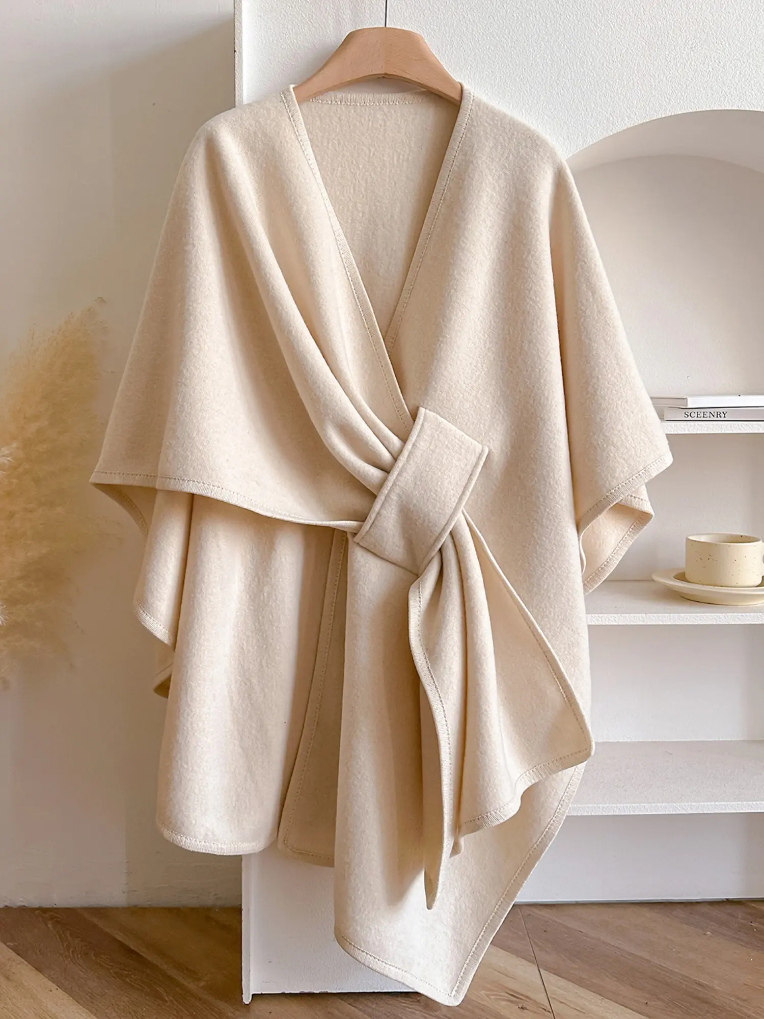 Women's Fall Winter Fashion Solid Color Shawl, Soft Warm Shawl, Warm Comfortable Scarf, Casual Multifunctional Wrap for Autumn/winter Decor Trendy Solid Shawl