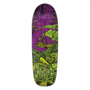 9.55in Team Viking of Hesh Law XX Shaped Creature Skateboard Deck