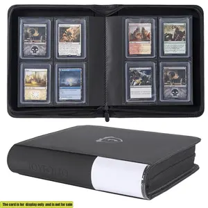Toploader Binder, Holds 128 Top Loaders - 4 Pocket Top Loader Binder for 3" x 4" Rigid Card Holders for Trading Cards or Sports Cards, Trading Card Album, Model A, Trading Card Storage, Trading Card Organizer